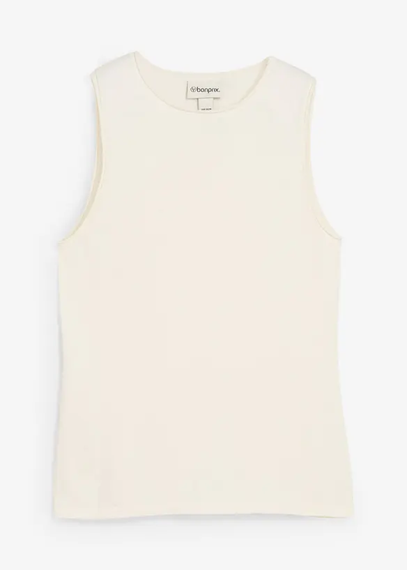 Strikket topp i 100% bomull, bonprix