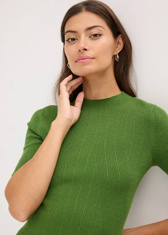 Ribbestrikket genser, bonprix