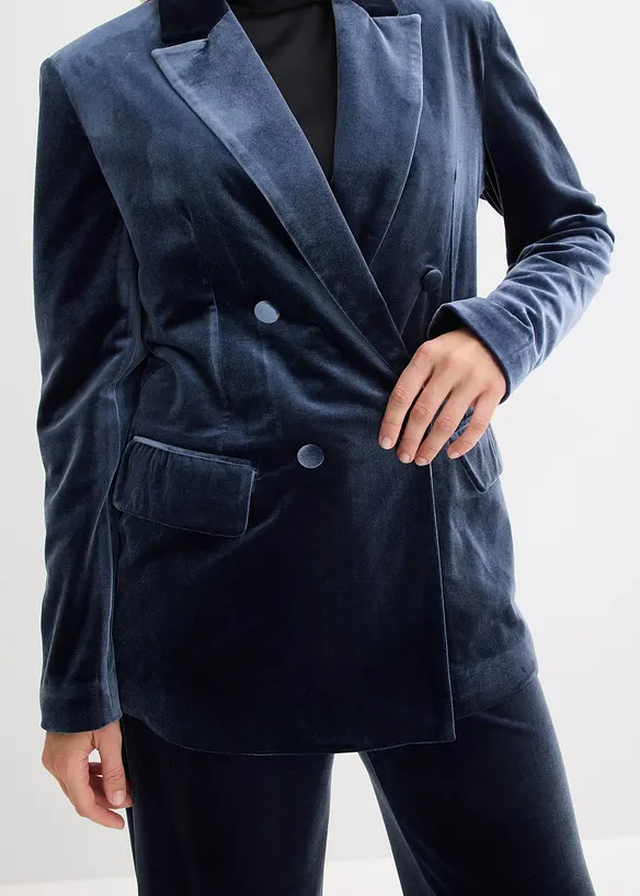 Blazer i myk fløyel, bonprix
