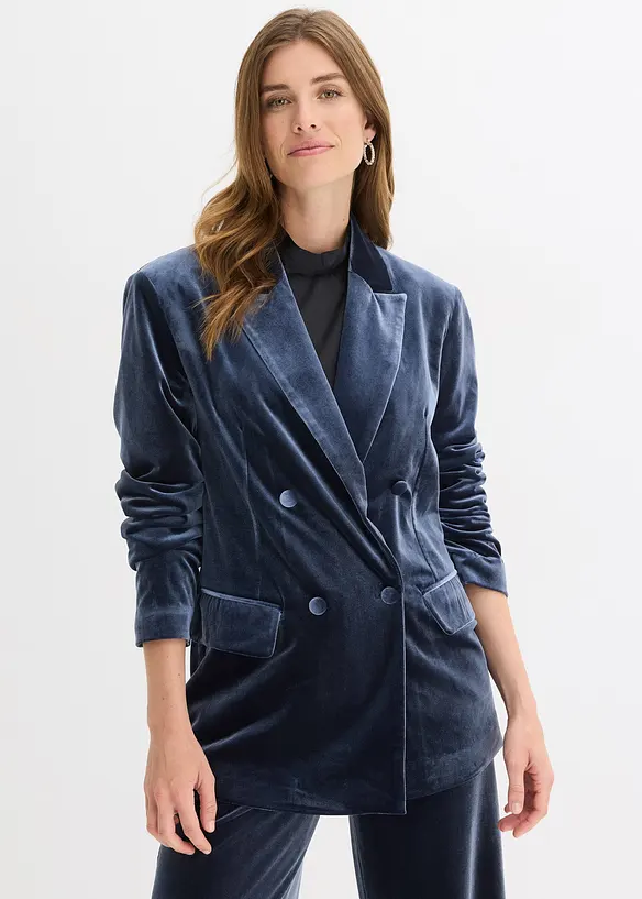 Blazer i myk fløyel, bonprix