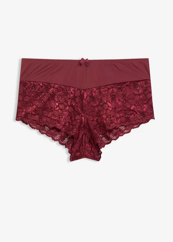 Truse med høy midje og blonder, bonprix