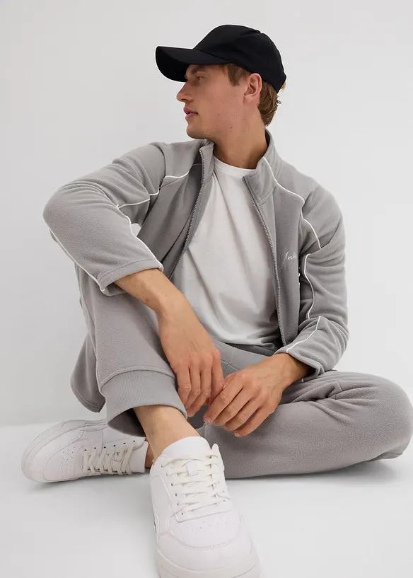 Fleece-cargobukse, Regular Fit, bonprix
