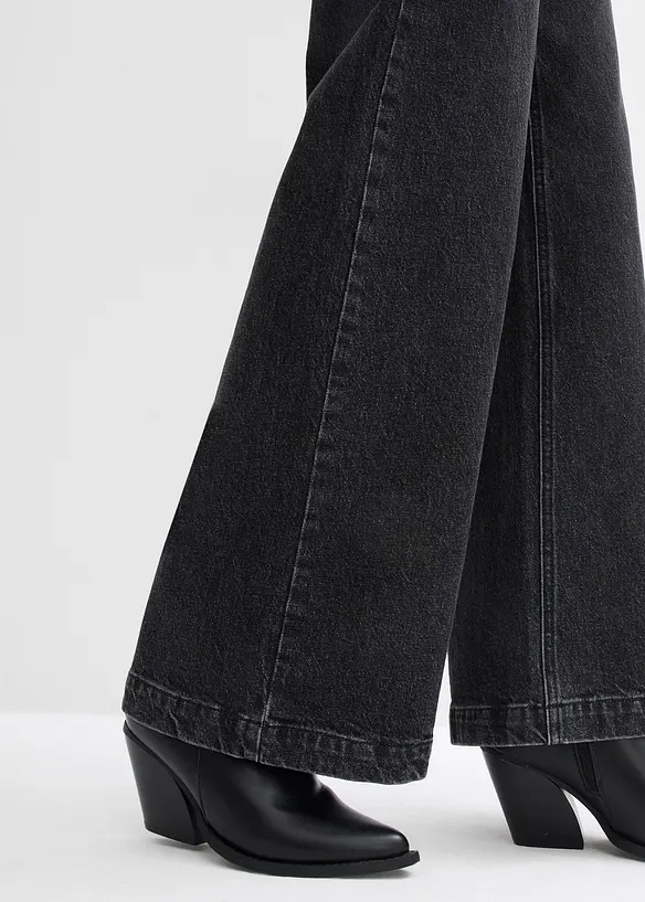 Wide Leg-jeans, Mid Waist, Full Length, bonprix