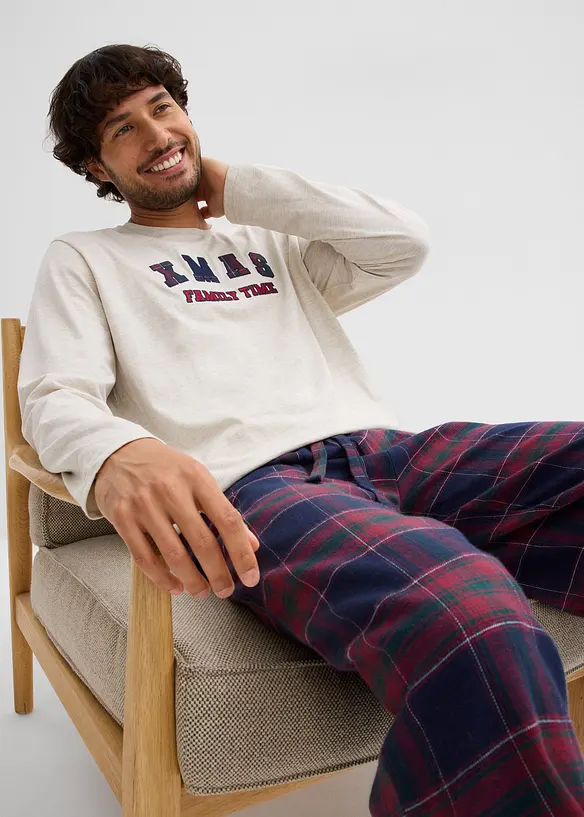 Pyjamas i myk bomull, bonprix