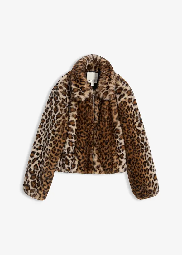 Oversized fuskepelsjakke, bonprix