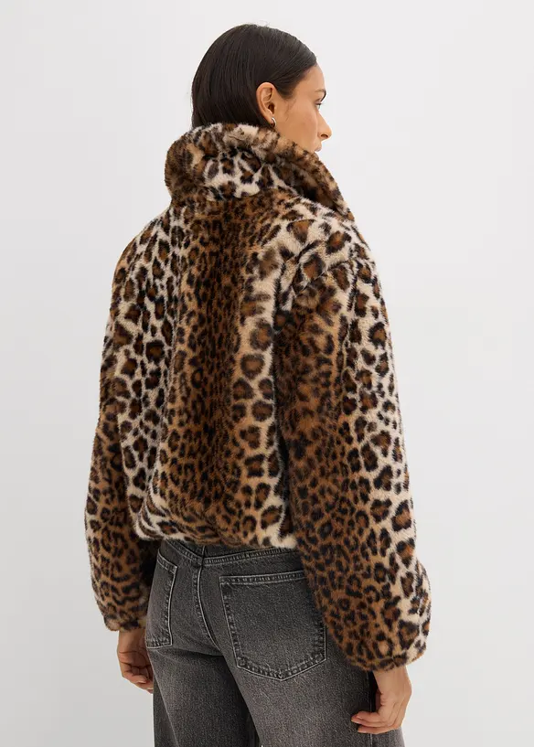 Oversized fuskepelsjakke, bonprix