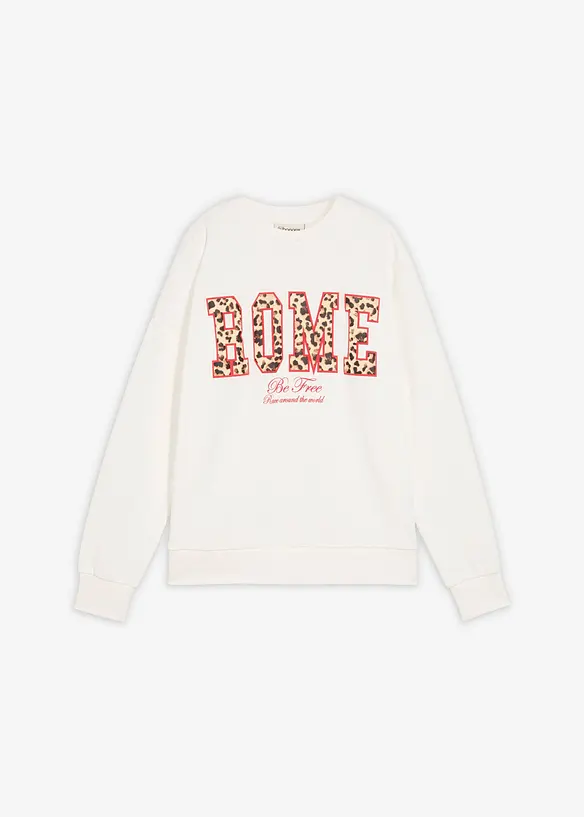 Oversized sweatshirt i 100% økologisk bomull, bonprix