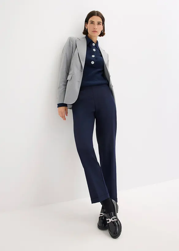 Pull on-bukse med oppbrett, bonprix