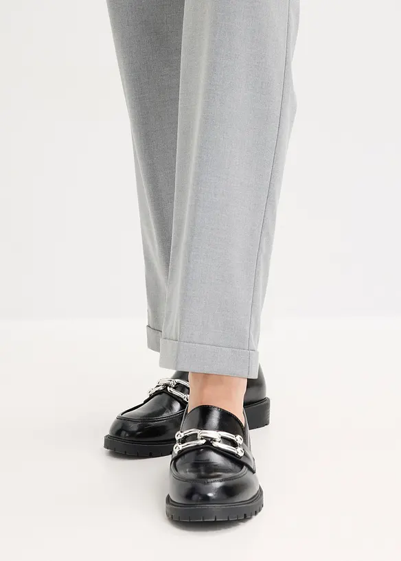 Pull on-bukse med oppbrett, bonprix