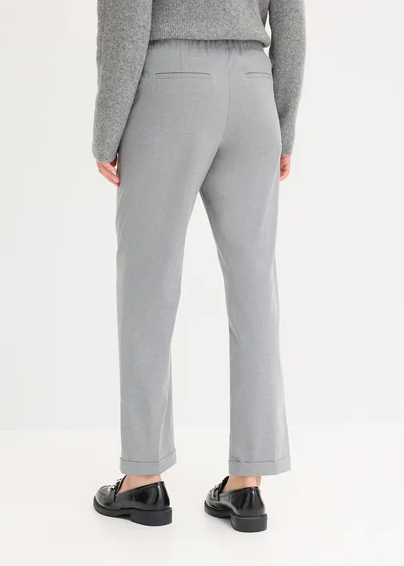 Pull on-bukse med oppbrett, bonprix