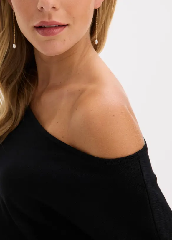One shoulder, strikket kjole, bonprix