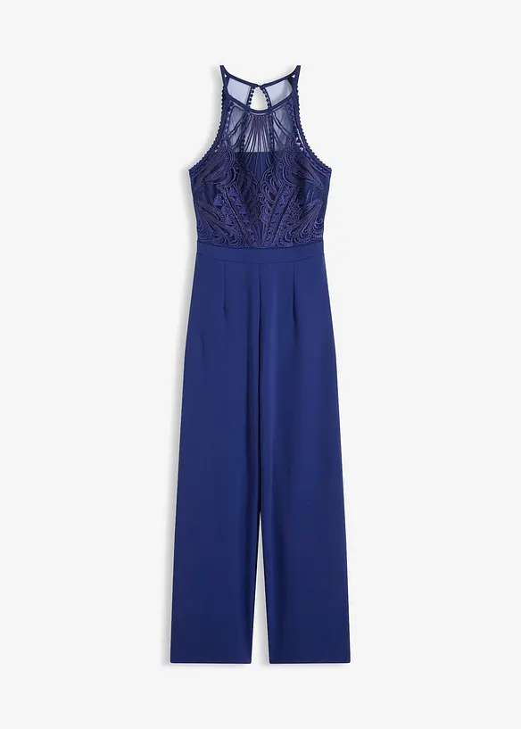 Jumpsuit med blonde, bonprix