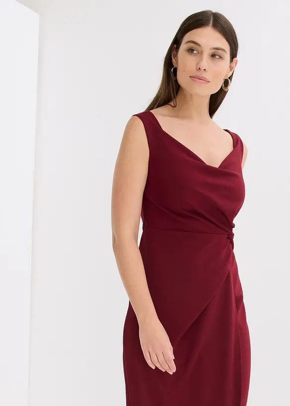 Carmenkjole av strukturert krepp, bonprix