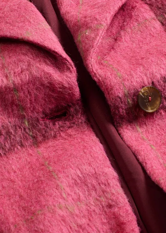 Oversized kåpe i ull-look, bonprix