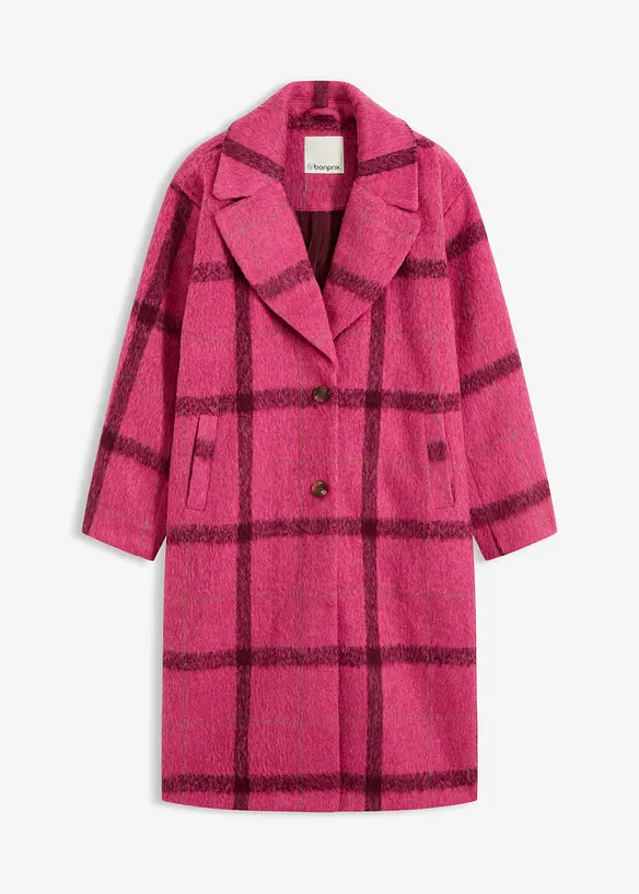 Oversized kåpe i ull-look, bonprix