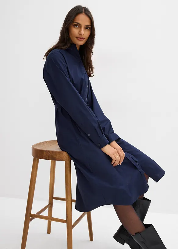 Midikjole i 100% økologisk bomull, bonprix