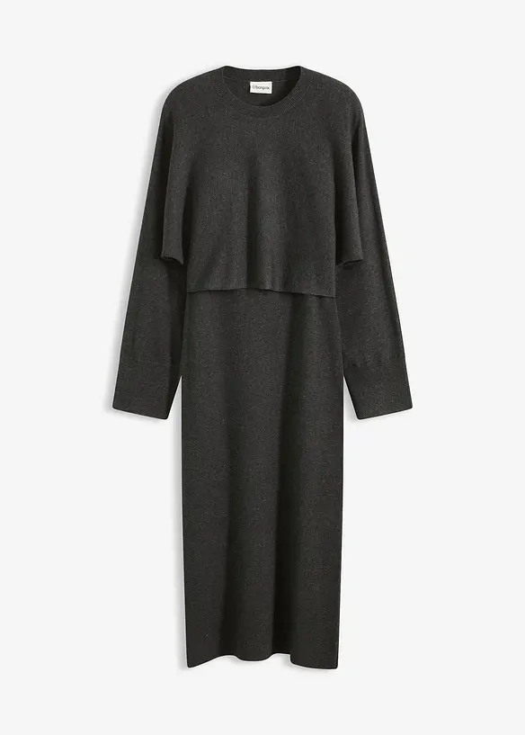 Strikket kjolesett  (2-delt sett), bonprix