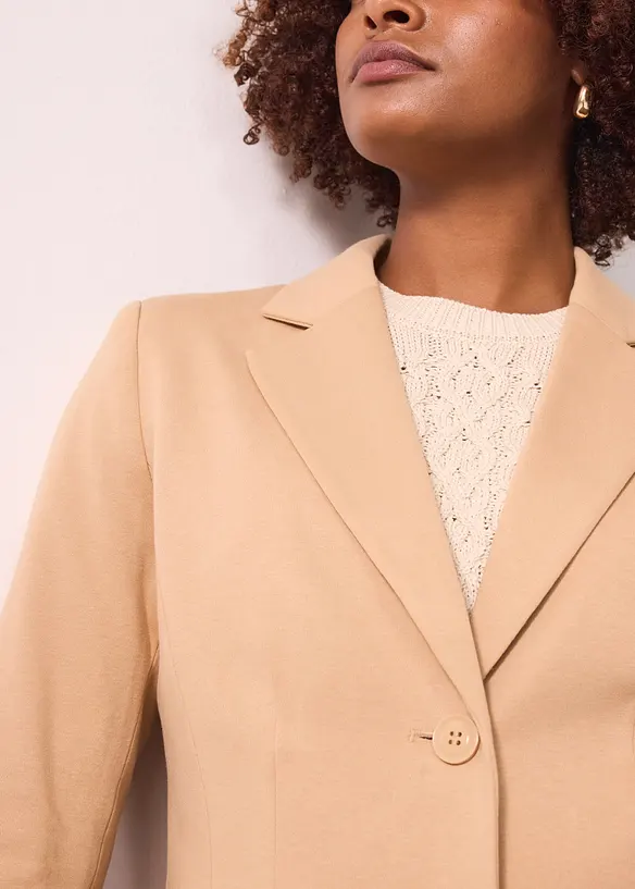 Jersey-blazer i bomull, bonprix