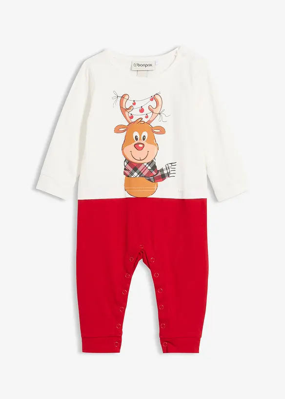 Overall til baby i ren økologisk bomull, bonprix