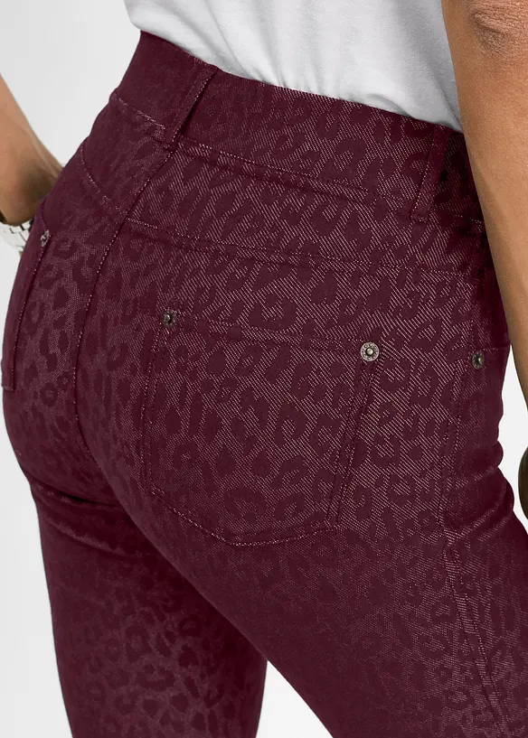 Jeggings med leopardmønster, bonprix