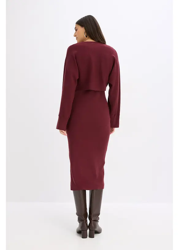 Strikket kjolesett (2-delt sett), bonprix