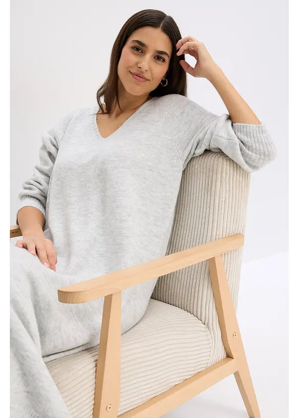 Legglang, oversized og strikket kjole, bonprix