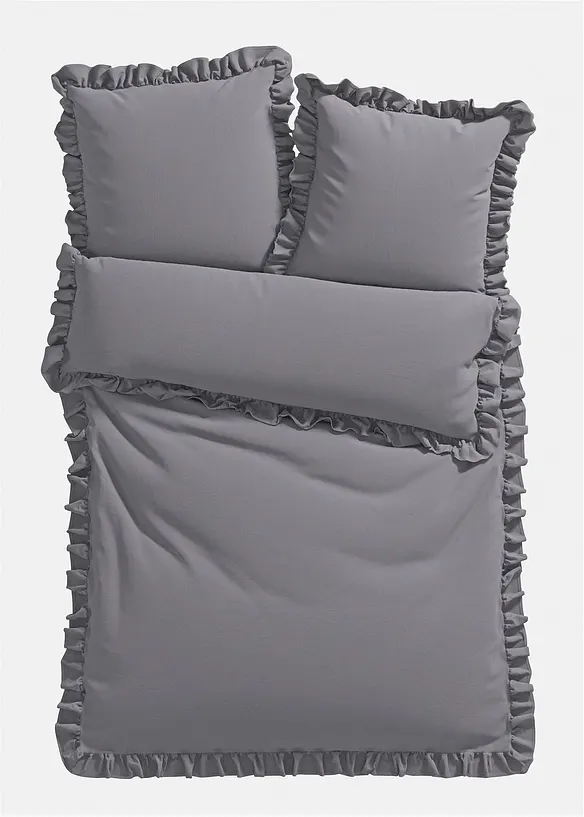 Sengesett med rysjer, bonprix