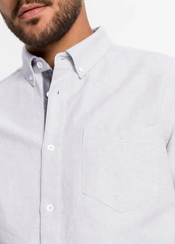 Langermet Oxford-skjorte i 100% bomull, Regular Fit, bonprix