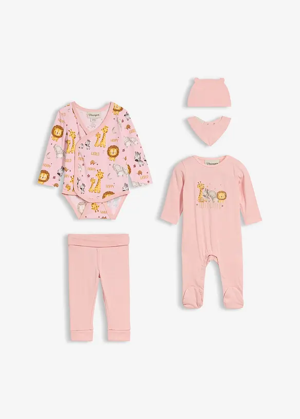 Baby-startsett i økologisk bomull (5-delt sett), bonprix