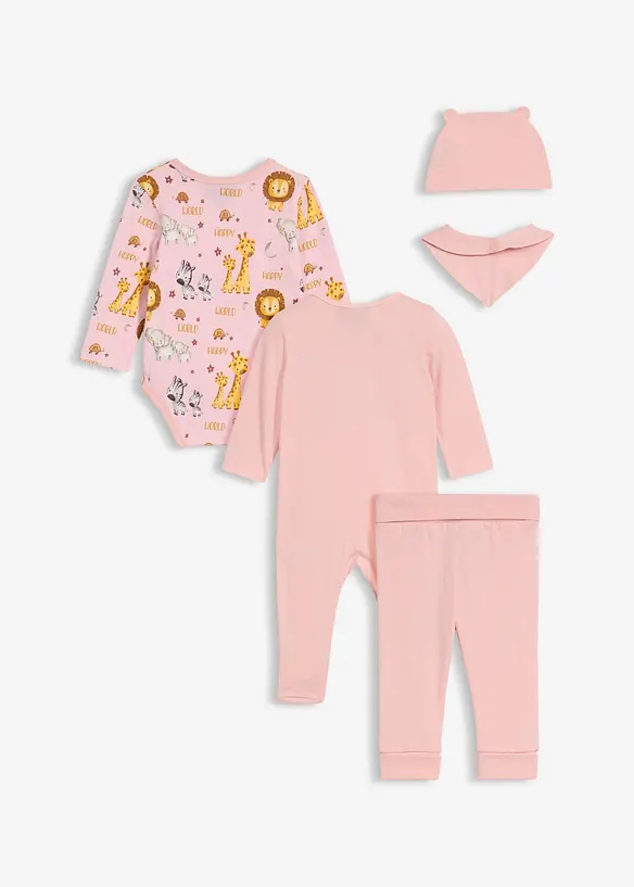 Baby-startsett i økologisk bomull (5-delt sett), bonprix