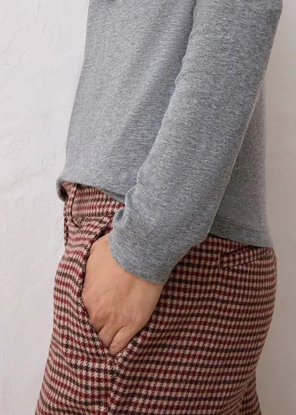 Poloskjorte med ullandel, bonprix