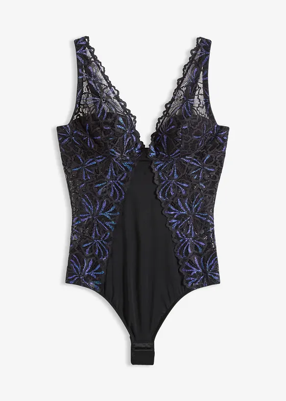 Body med glittergarn, bonprix