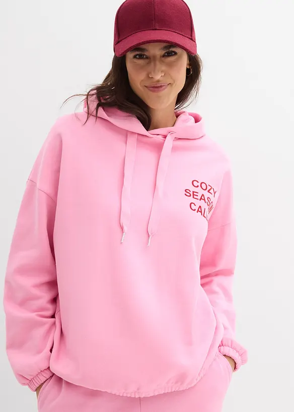 Oversized sweatshirt i 100% bomull, bonprix