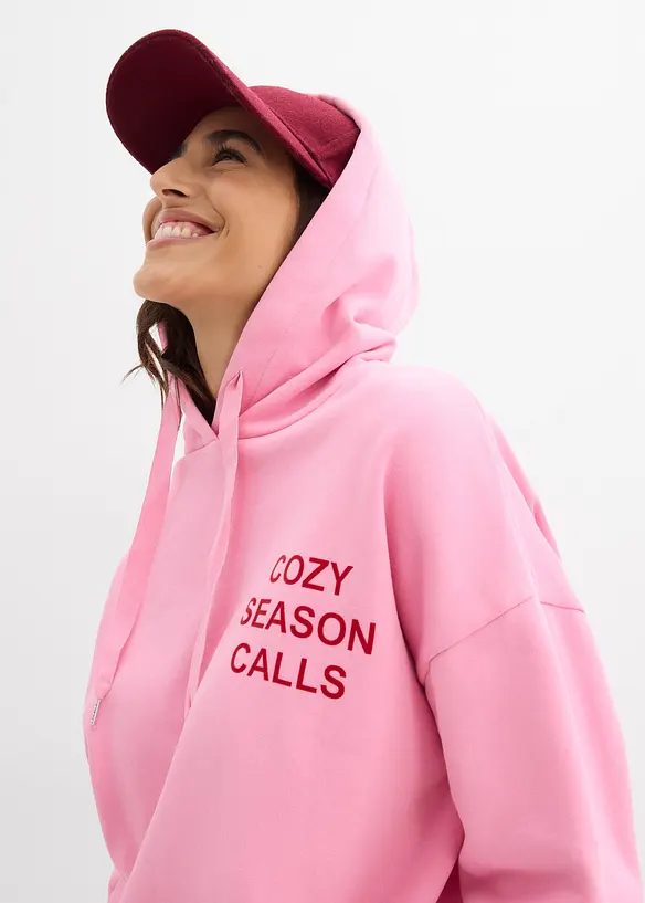 Oversized sweatshirt i 100% bomull, bonprix