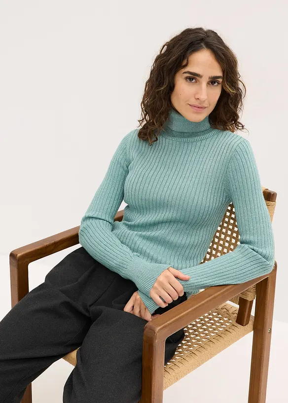 Ribbestrikket genser, bonprix