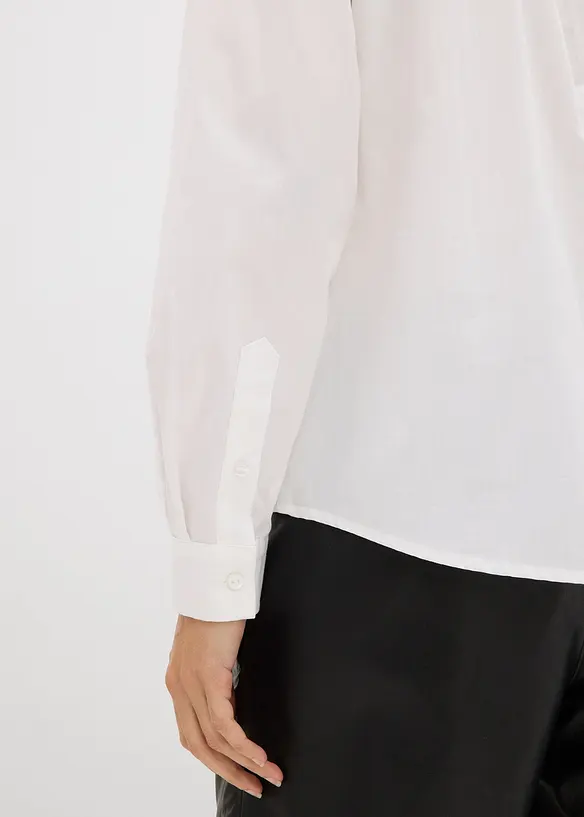 Oversized skjorte med lomme i kontrastfarge, bonprix