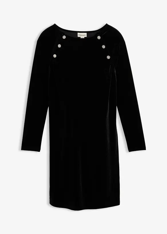 Festlig 2-i-1-mamma- og ammekjole av myk fløyel, bonprix