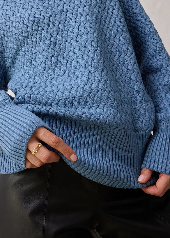 Pologenser med merinoull, bonprix