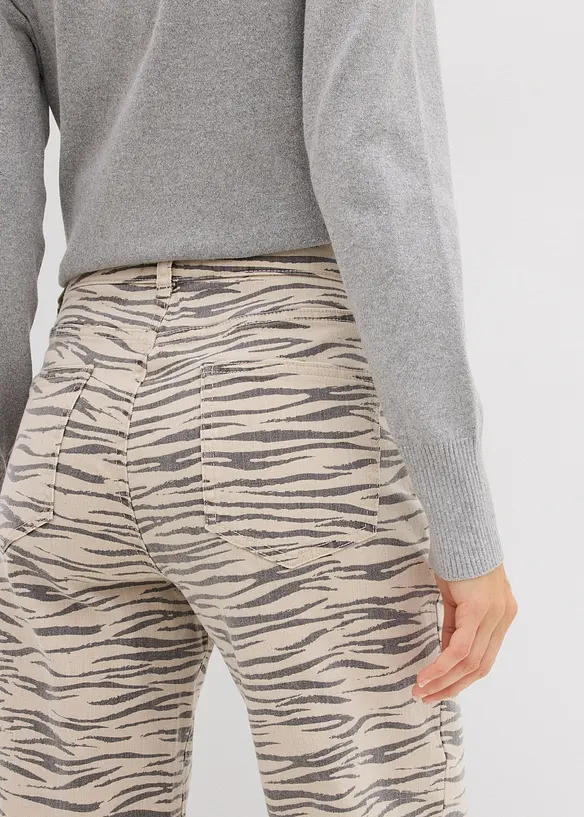 Twillbukse i elastisk bomullsmiks, bonprix