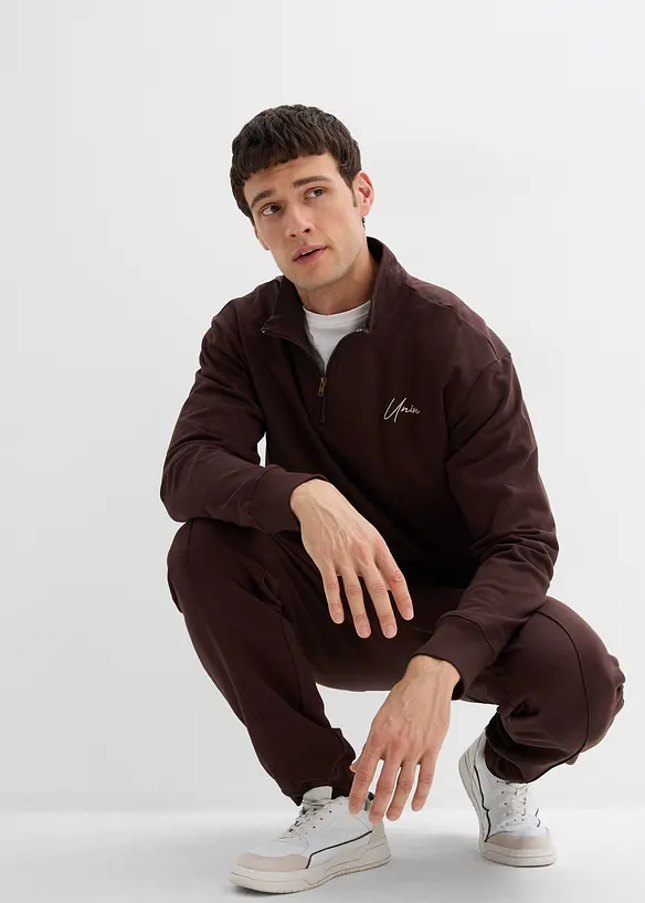 Joggedress i 100% bomull, Loose Fit (2-delt sett), bonprix