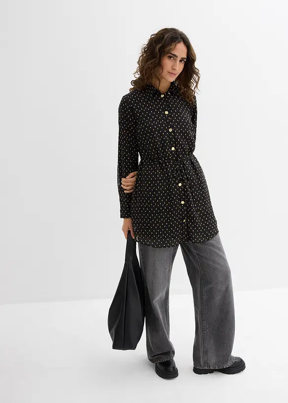 2-i-1-skjorte i chiffon for gravide, bonprix