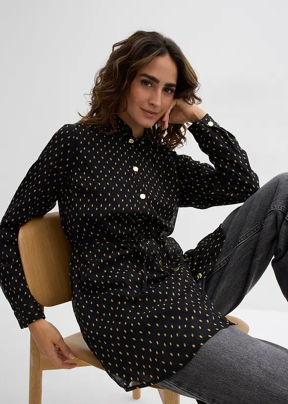 2-i-1-skjorte i chiffon for gravide, bonprix