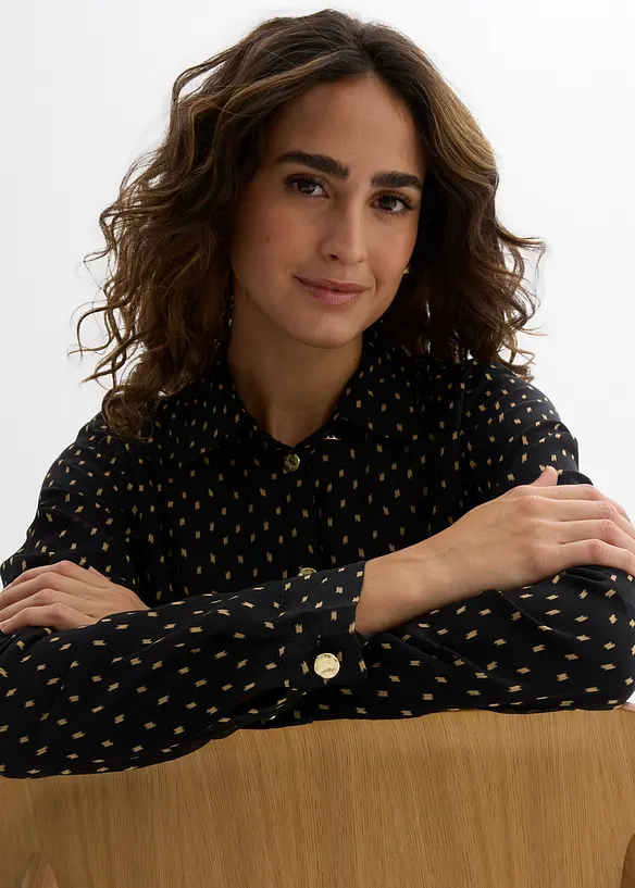 2-i-1-skjorte i chiffon for gravide, bonprix