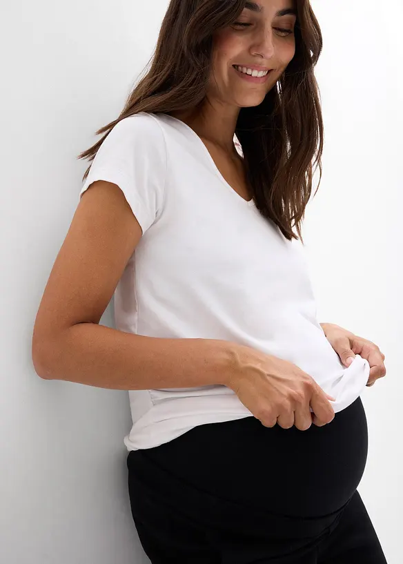 Vid mammabukse i behagelig Punto di Roma-materiale, bonprix