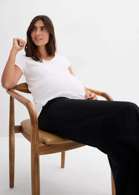 Vid mammabukse i behagelig Punto di Roma-materiale, bonprix