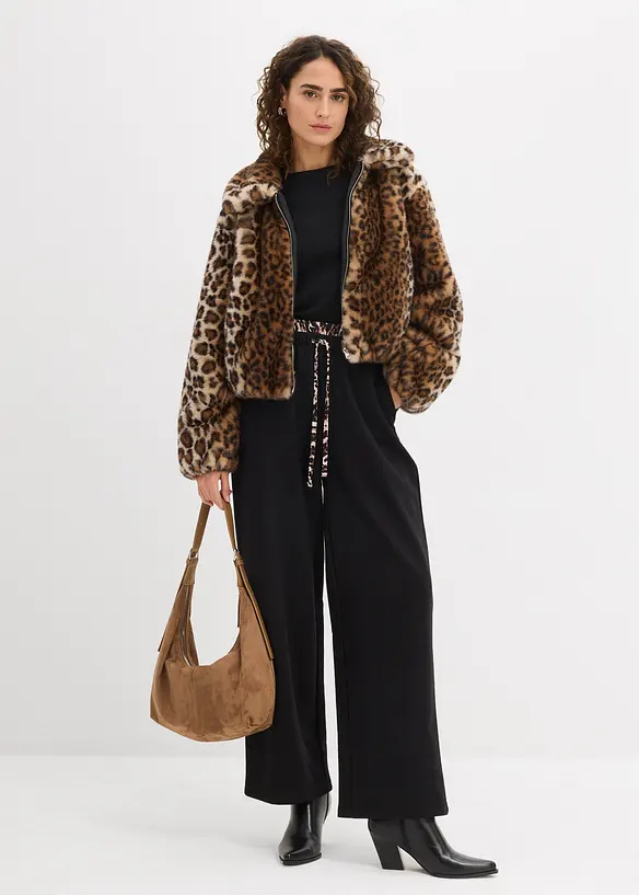 Vid sweatbuke med kontrastlinning, bonprix