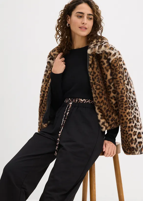 Vid sweatbuke med kontrastlinning, bonprix