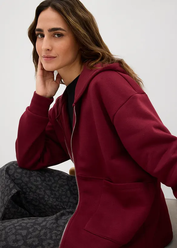 Oversized sweatjakke, bonprix