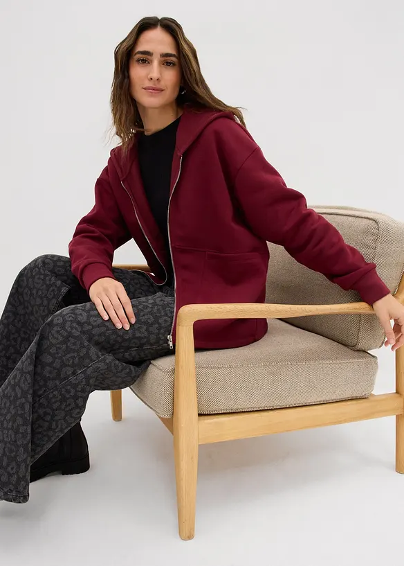 Oversized sweatjakke, bonprix