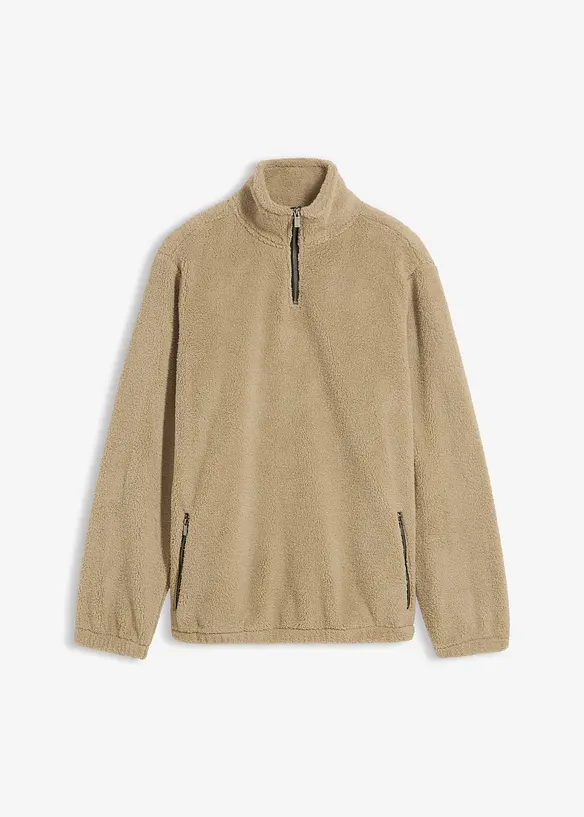 Fleecegenser i pilé, bonprix